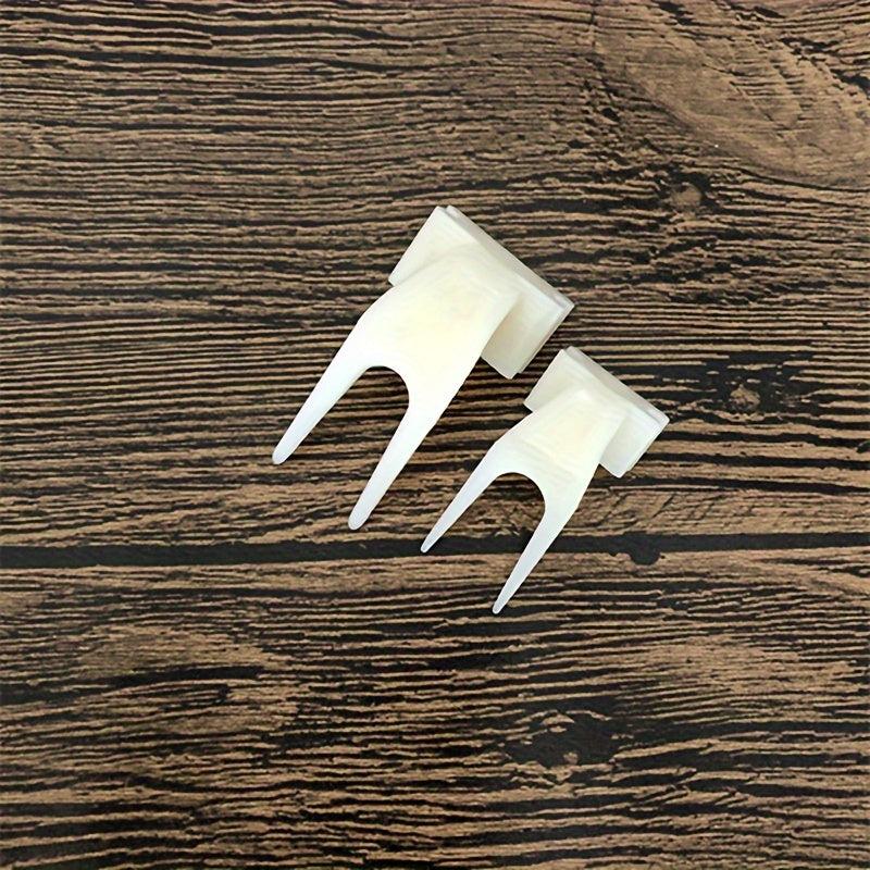 2pcs Parrot Fruit Forks for Pet Bird, Plastic Food Holder Feeding on Cage