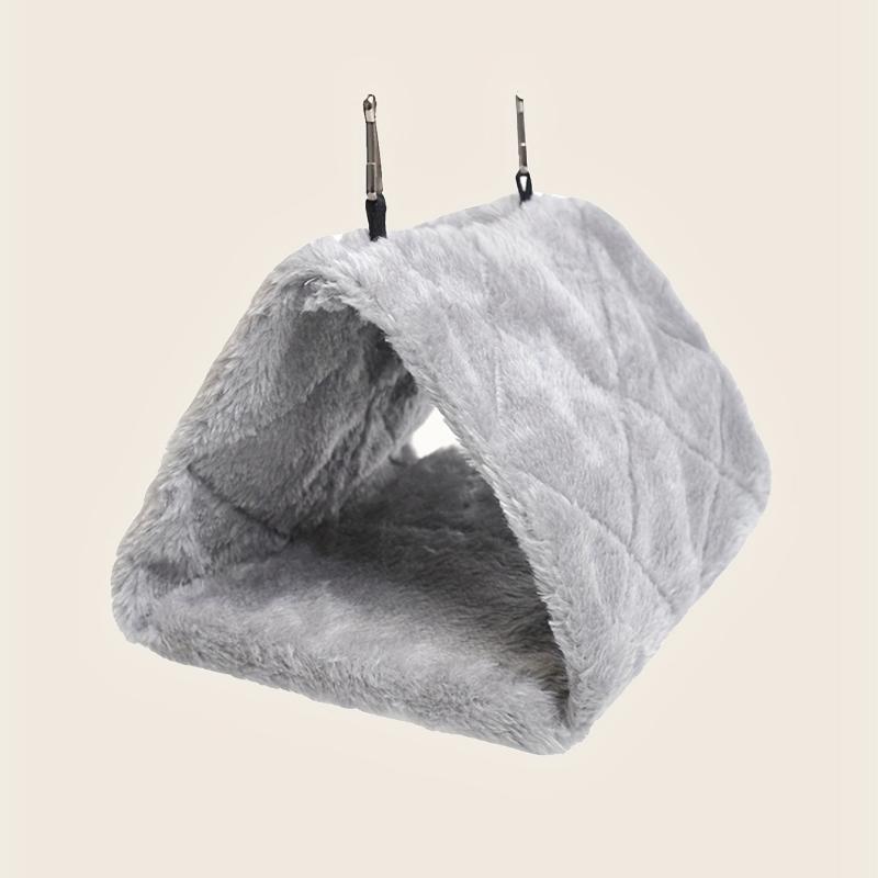 1pc Random Bird Hammock Hanging Bird Cage Nest Plush Birds Cave Tent