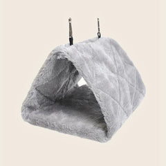 1pc Random Bird Hammock Hanging Bird Cage Nest Plush Birds Cave Tent