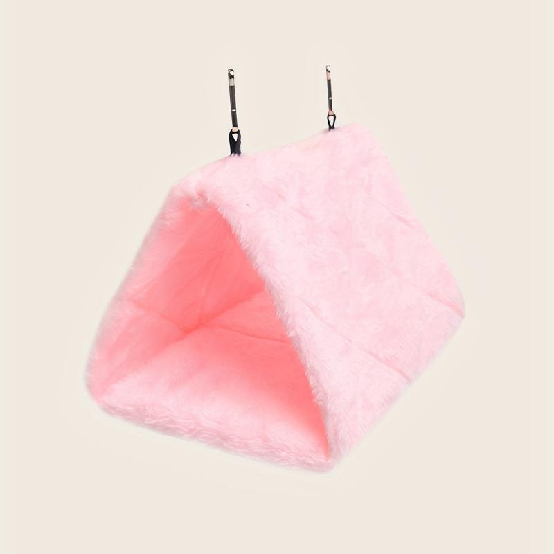 1pc Random Bird Hammock Hanging Bird Cage Nest Plush Birds Cave Tent