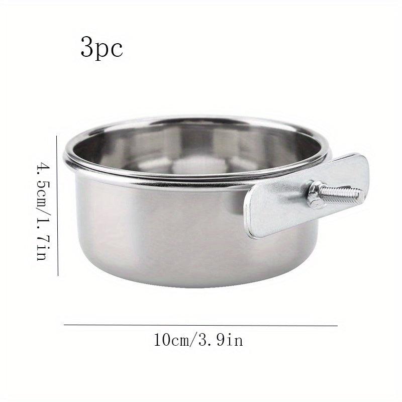 Adjustable Stainless Steel Parrot Food Bowl for Birds