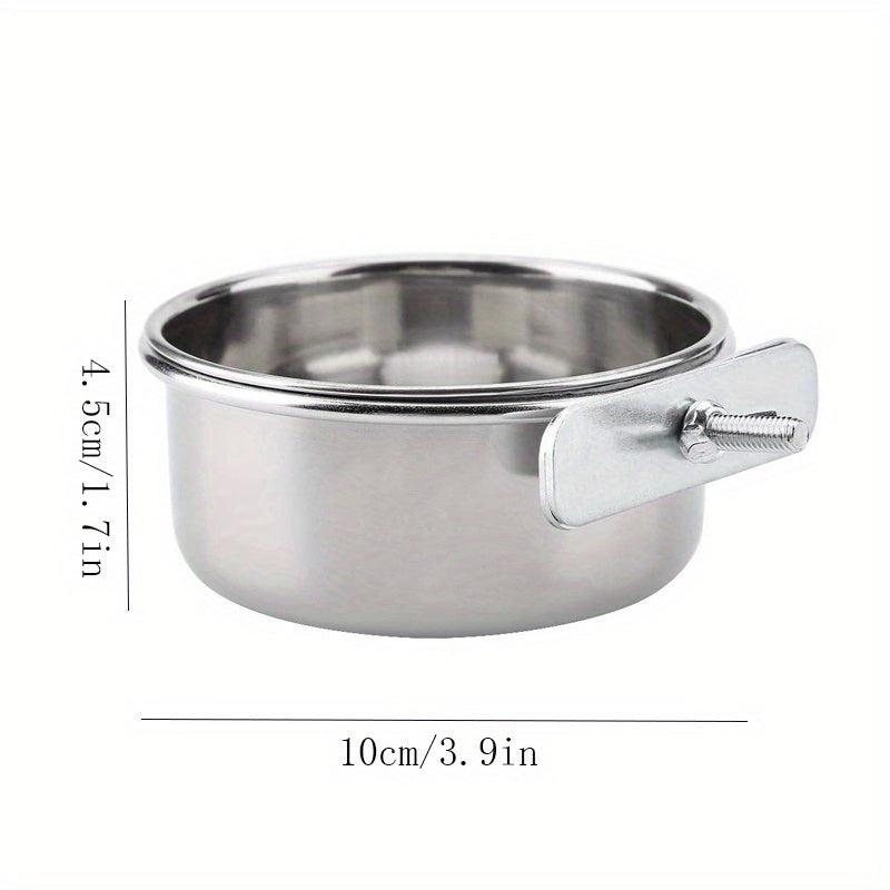 Adjustable Stainless Steel Parrot Food Bowl for Birds