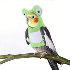 Funny Frog Pet Costume for Birds Creative Cosplay Outfit