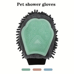 Pet Bathing Gloves Double Sided Dog Cleaning Massaging Gloves