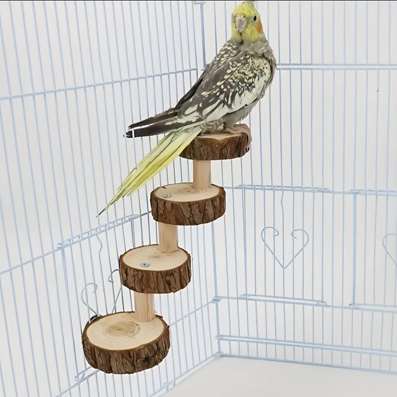 Wood Bird Climbing Ladder Parrot Biting Toy