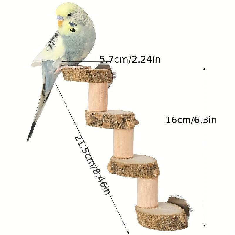 Wood Bird Climbing Ladder Parrot Biting Toy