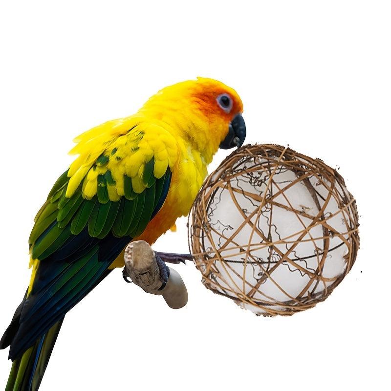 Natural Rattan Chewing Toys For Parrots