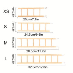 Wooden Pet Ladder Toy for Parrots and Hamsters