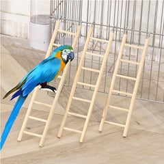 Wooden Pet Ladder Toy for Parrots and Hamsters