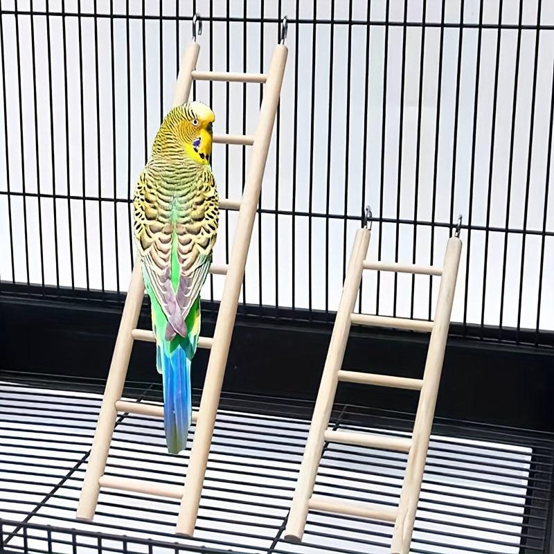 Wooden Pet Ladder Toy for Parrots and Hamsters