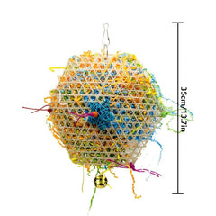 Interactive Parrot Chew Toys for Foraging and Shredding