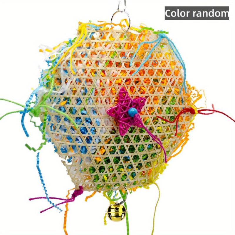 Interactive Parrot Chew Toys for Foraging and Shredding