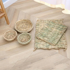 Artificial Bird Woven Nest Ornament for Home Garden Wedding Easter Props