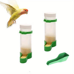 3pc Transparent Bird Feeder for Parrots and Birds
