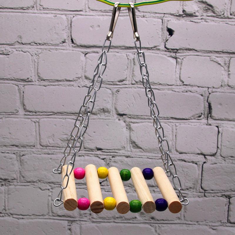 Birds Toy Pet Bird Parakeet Budgie Cockatiel Cage Hut Nest Hammock Swing Toy