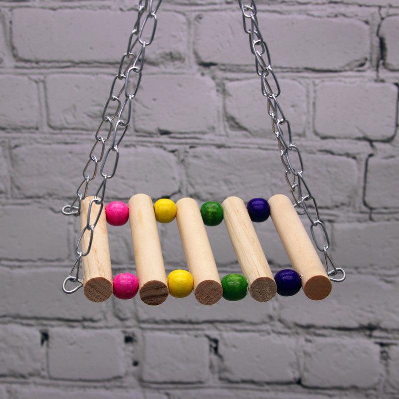 Birds Toy Pet Bird Parakeet Budgie Cockatiel Cage Hut Nest Hammock Swing Toy