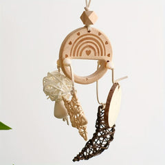 Wooden Colorful Parrot Chewing Toys Molar Interactive Toys