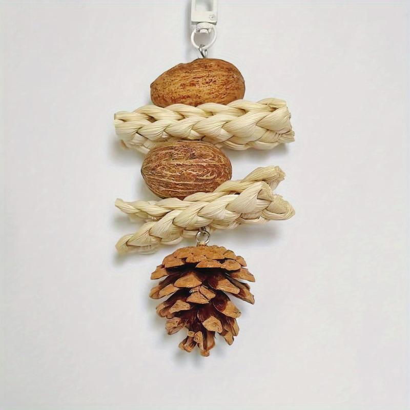 Wooden Colorful Parrot Chewing Toys Molar Interactive Toys