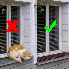 Plastic Bird Deterrent Spikes for Birds & Cats
