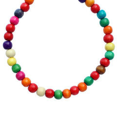 Wooden Beads Bird Swing Toy Hanging Hammock For Parrot Pet