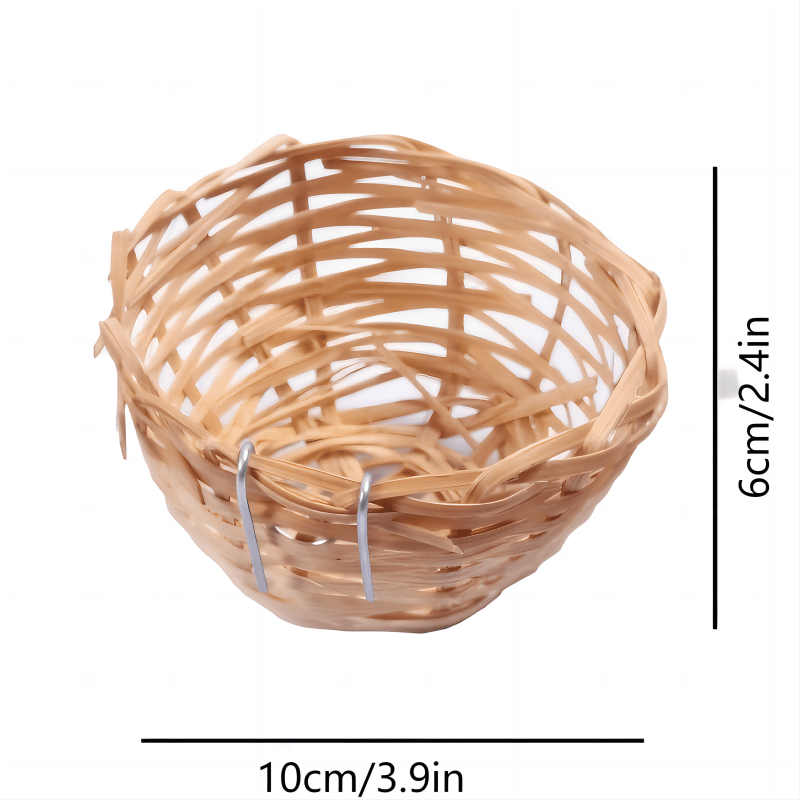 Bamboo Bird Nest Bed For Budgie Cockatiel Conure Canary Lovebird