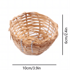 Bamboo Bird Nest Bed For Budgie Cockatiel Conure Canary Lovebird