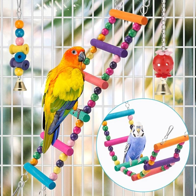 16pcs Interactive Bird Foraging Toys for Parakeets and Parrots