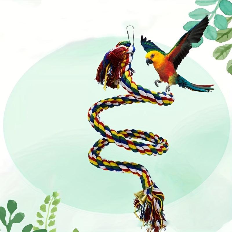 Parrot Toy Training Bird Swing Gnawing Climbing Rope