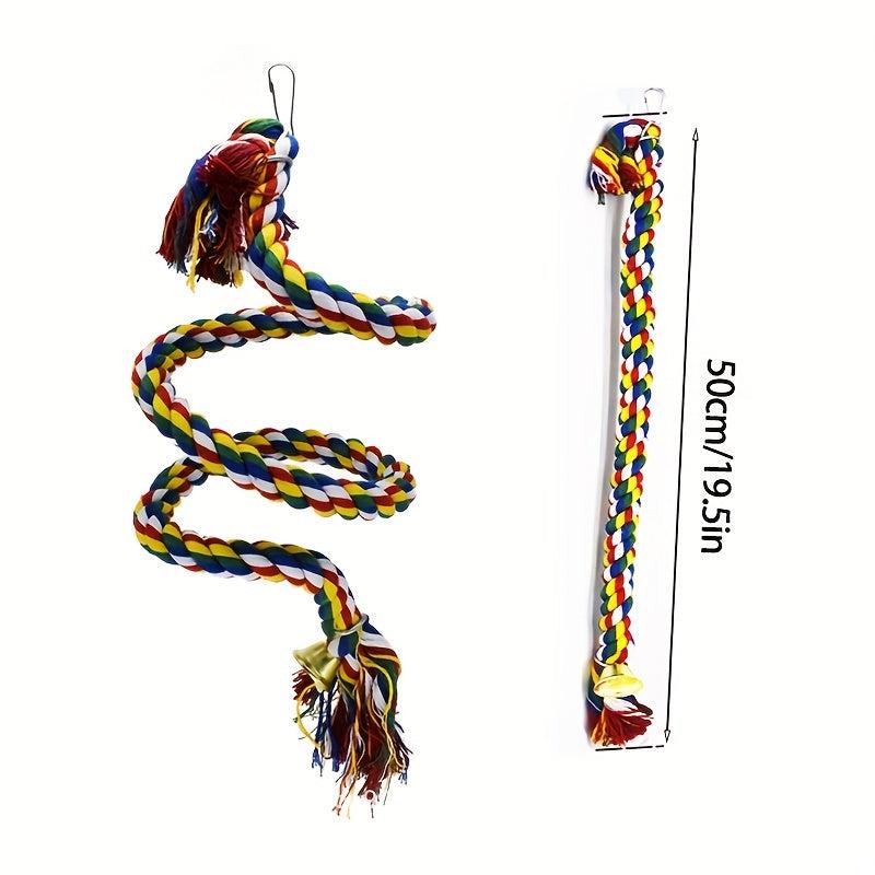 Parrot Toy Training Bird Swing Gnawing Climbing Rope