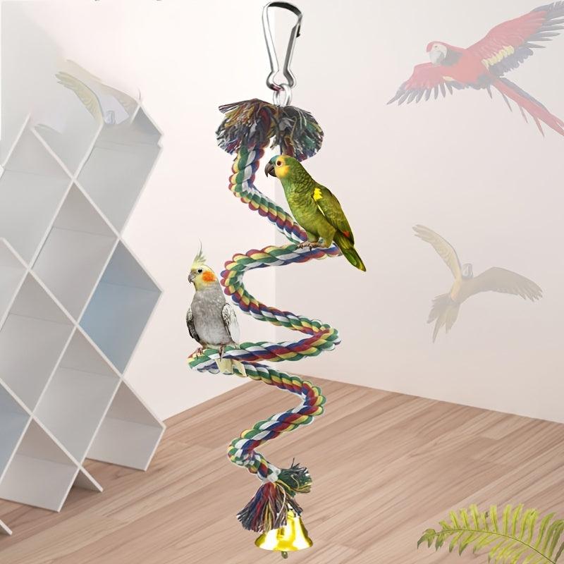 Parrot Toy Training Bird Swing Gnawing Climbing Rope