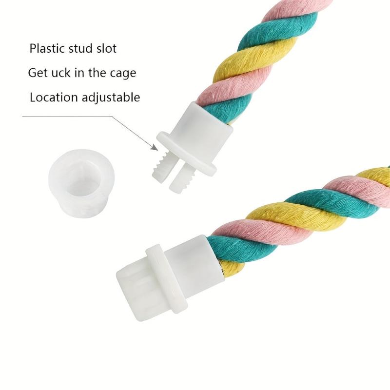Bird Rope Comfy Parrot Swing Bungee Toy Parrot Climbing Rope