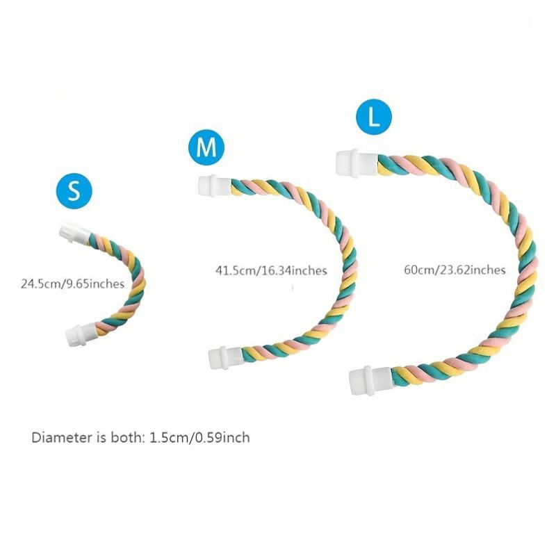 Bird Rope Comfy Parrot Swing Bungee Toy Parrot Climbing Rope