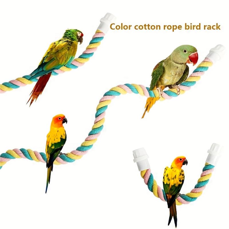 Bird Rope Comfy Parrot Swing Bungee Toy Parrot Climbing Rope
