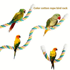 Bird Rope Comfy Parrot Swing Bungee Toy Parrot Climbing Rope