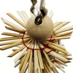 Colorful Rattan Balls Hanging Rope Swing Chew Toy For Bird Cage