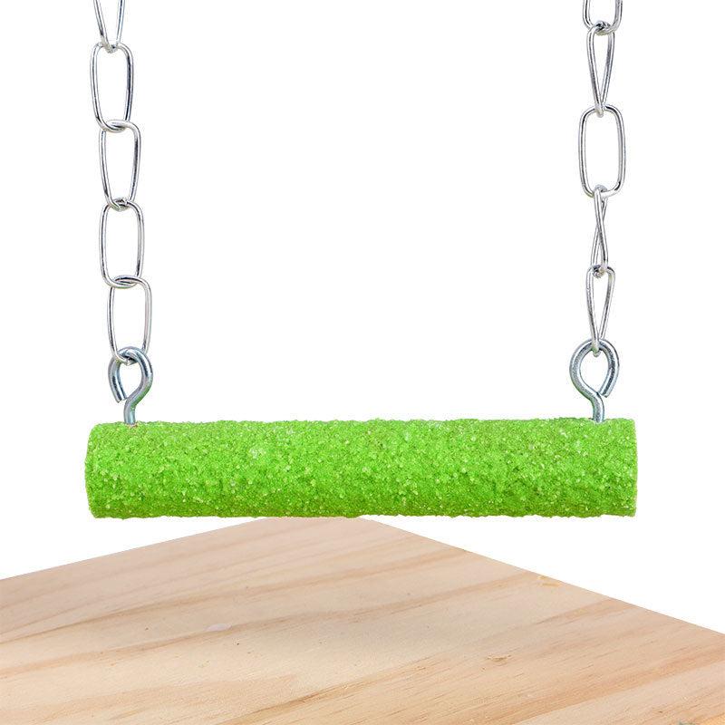 Solid Wooden Bird Cage Play Stand Toy Parrot Perch for Small Medium Birds