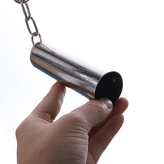 Bird Toy Squirrel Bell Stainless Steel Bell for Parrot Cage Accessories