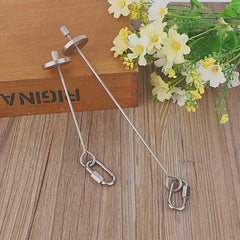 Stainless Steel Parrot Fruit Fork Bird Cage Toy