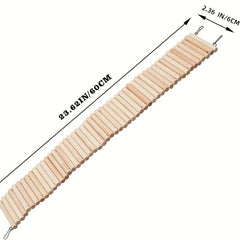 Wooden Hamster Climbing Ladder Toy for Small Animals