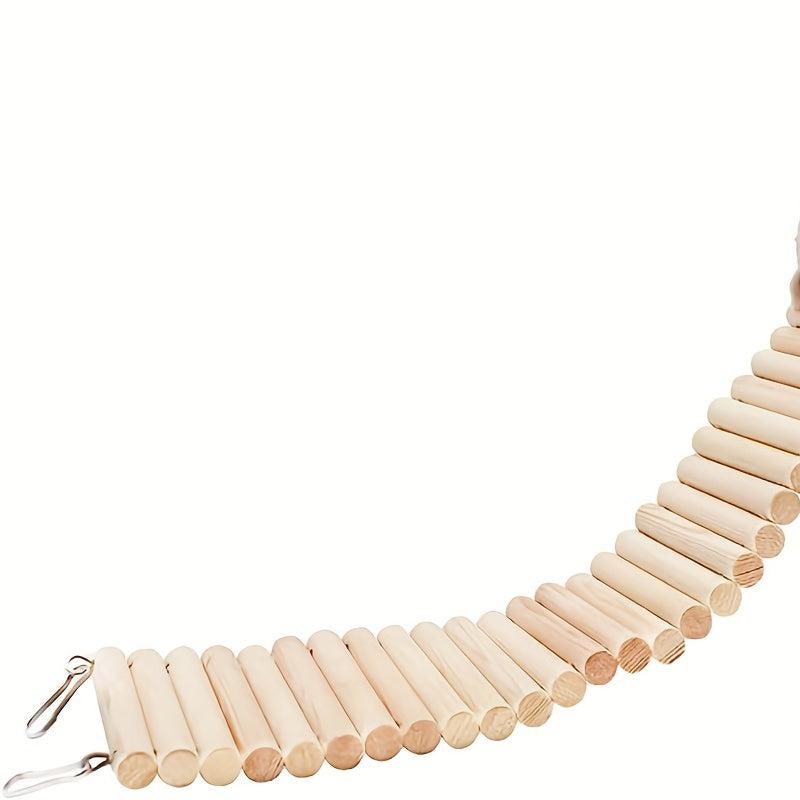 Wooden Hamster Climbing Ladder Toy for Small Animals