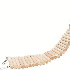 Wooden Hamster Climbing Ladder Toy for Small Animals