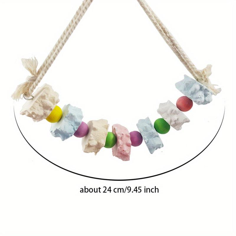 Parrot Corn Husk Grinding Stone Toy Cage Hanging Decoration Swing Molar