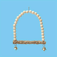 Solid Wood Beads Decor Parrot Bridge Ladder Bird Toy