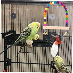 Colorful Beads Bird Parrot Toy Swing Stand