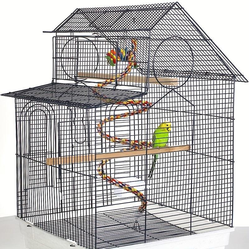 Large Bird Rope Perched Parakeet Toys Spiral Bird Toys For Cockatiels