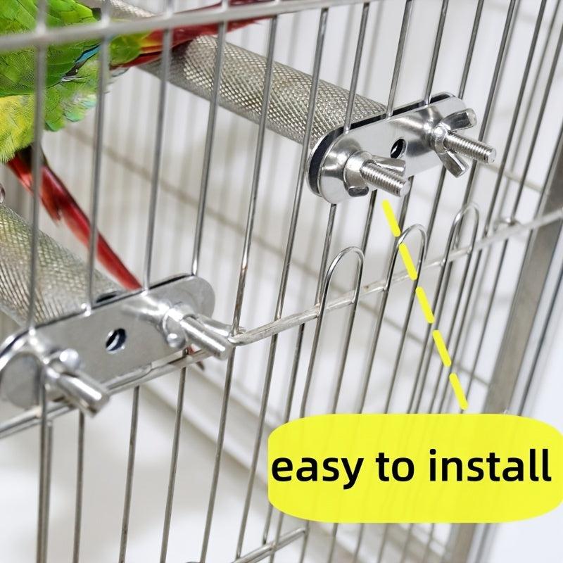 Stainless Steel Parrot Bird Perch Stand For Grinding Teeth And Mouth