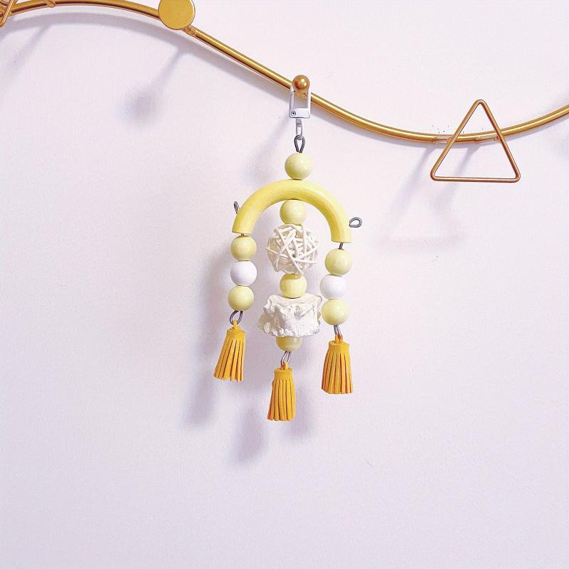 Parrot Hanging Toy Chewing Tassel Decor Multifunctional Pet Toy