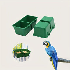2pcs Bird Food Boxes Rabbit And Bird Trough Pet Bird Supplies