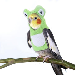 Bird Clothes Cartoon Frog Pet Costume Bird Hoodie For Home Party