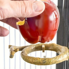 Small Bird Feeder Food Cup Water Bowl for Parrots Budgies Cockatiels